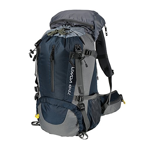 Lixada Mochila de Senderismo 50L/60L con Cubierta Impermeable Mochila de Marcha Trekking Camping Deporte Al Aire Libre