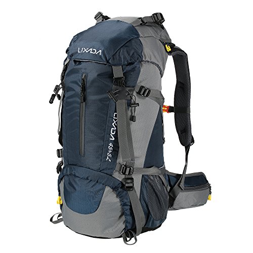 Lixada Mochila de Senderismo 50L/60L con Cubierta Impermeable Mochila de Marcha Trekking Camping Deporte Al Aire Libre Lixada Mochila de Senderismo 50L/60L con Cubierta Impermeable Mochila de Marcha Trekking Camping Deporte Al Aire Libre