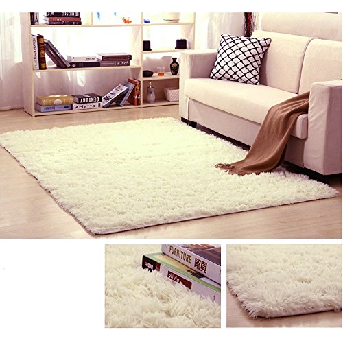 LIYINGKEJI Alfombras Modernas Super Suaves de la Pelusa, 80X120 CM, Dormitorio Sala de Estar Alfombra Antideslizante Alfombra de la Alfombra para el Juego de los niños Decora el (Beige) LIYINGKEJI Alfombras Modernas Super Suaves de la Pelusa, 80X120 CM, Dormitorio Sala de Estar Alfombra Antideslizante Alfombra de la Alfombra para el Juego de los niños Decora el (Beige)