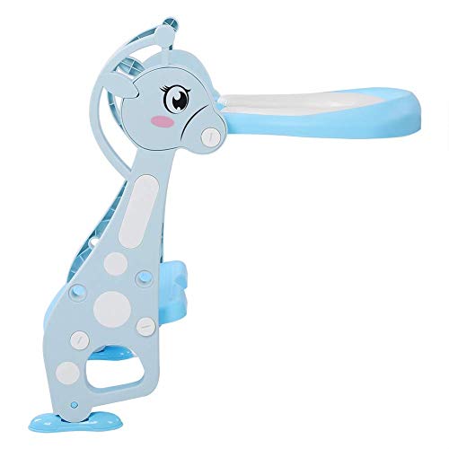 LIZHIQIANG Lindo Ciervo Potty Silla Brazalete Potty Silla para niños Niños Niños Transporte Tapón Soft Alojamiento Azul