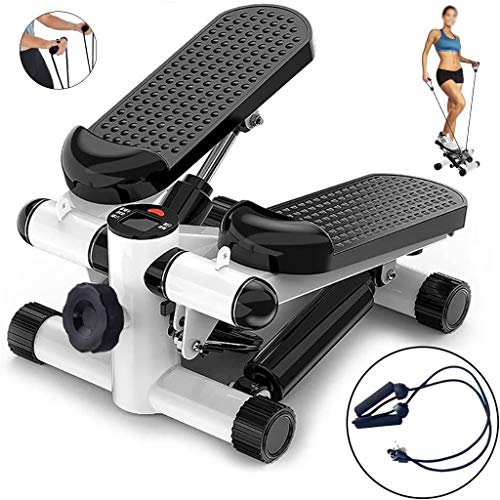 LJBOZ Swing Stepper, Mini Stepper Ejercicio Aparatos para Hacer Ejercicio en Casa, con Pantalla LCD y Cuerdas de Resistencia, para Usuarios Principiantes y Avanzados LJBOZ Swing Stepper, Mini Stepper Ejercicio Aparatos para Hacer Ejercicio en Casa, con Pantalla LCD y Cuerdas de Resistencia, para Usuarios Principiantes y Avanzados