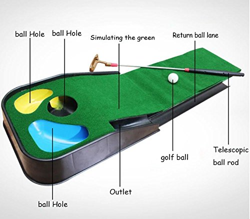 Ljf Juguete de la Estera del Golf de los niños, amaestrador Interior del Putt del Entrenamiento de la máquina de la Bola de la simulación del Club casero Ljf Juguete de la Estera del Golf de los niños, amaestrador Interior del Putt del Entrenamiento de la máquina de la Bola de la simulación del Club casero