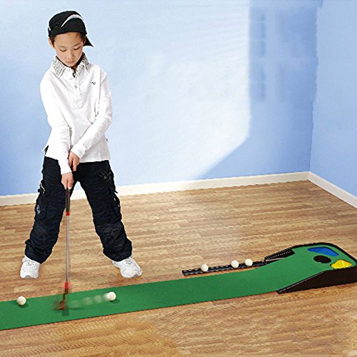 Ljf Juguete de la Estera del Golf de los niños, amaestrador Interior del Putt del Entrenamiento de la máquina de la Bola de la simulación del Club casero Ljf Juguete de la Estera del Golf de los niños, amaestrador Interior del Putt del Entrenamiento de la máquina de la Bola de la simulación del Club casero