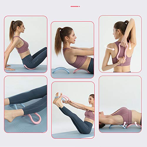 Ljings Pilates Ring Workouts Ejercicio Fitness Training, Tonificación Cuerpo Completo Círculo Fitness, para Fitness Entrenamiento Cuerpo Completo Yoga, Pérdida Peso, Esculpir,Azul,2 Pack