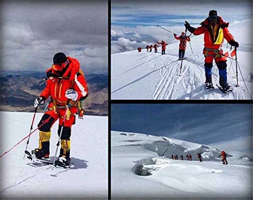 LJXiioo Raquetas de Nieve Ligeras de 25"Raquetas de Nieve con Polainas Impermeables y Bastones de Trekking Ajustables antichoque, Bolsa de Transporte LJXiioo Raquetas de Nieve Ligeras de 25"Raquetas de Nieve con Polainas Impermeables y Bastones de Trekking Ajustables antichoque, Bolsa de Transporte