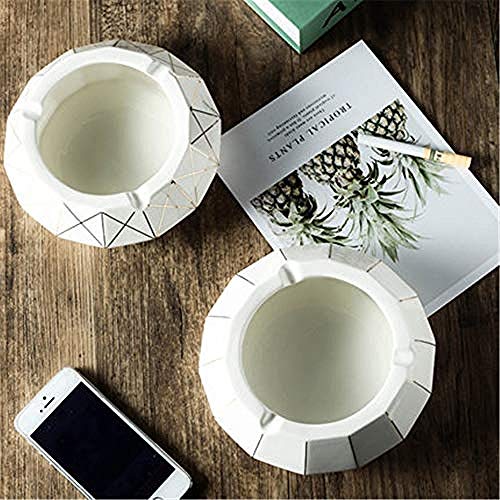LJXLXY Decoración Manualidades Cenicero casero de cerámica Blanca Ceniza Barra de salón B.-B LJXLXY Decoración Manualidades Cenicero casero de cerámica Blanca Ceniza Barra de salón B.-B