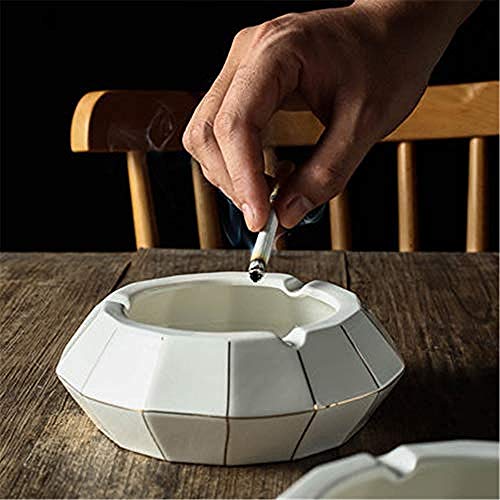 LJXLXY Decoración Manualidades Cenicero casero de cerámica Blanca Ceniza Barra de salón B.-B LJXLXY Decoración Manualidades Cenicero casero de cerámica Blanca Ceniza Barra de salón B.-B