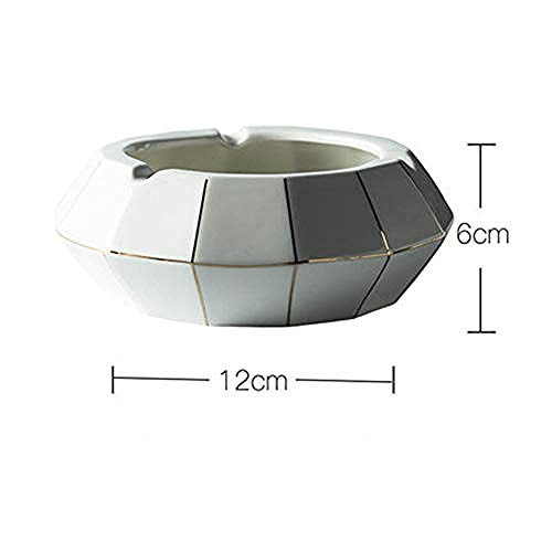 LJXLXY Decoración Manualidades Cenicero casero de cerámica Blanca Ceniza Barra de salón B.-B LJXLXY Decoración Manualidades Cenicero casero de cerámica Blanca Ceniza Barra de salón B.-B