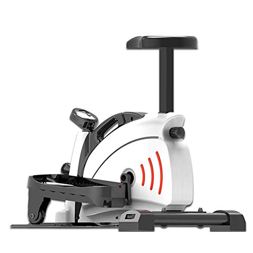 LJYY Bicicleta elíptica 2 en 1 para Uso doméstico con Pantalla de Asiento y Consola, máquina de Entrenamiento de Cardio para Adelgazar, máquina de Entrenamiento de Cardio magnética, máquinas de r