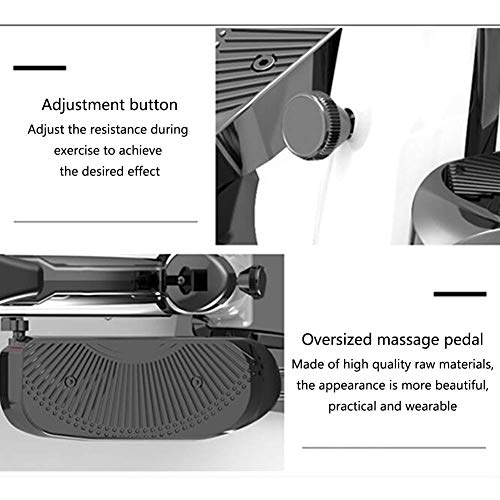 LJYY Bicicleta elíptica 2 en 1 para Uso doméstico con Pantalla de Asiento y Consola, máquina de Entrenamiento de Cardio para Adelgazar, máquina de Entrenamiento de Cardio magnética, máquinas de r