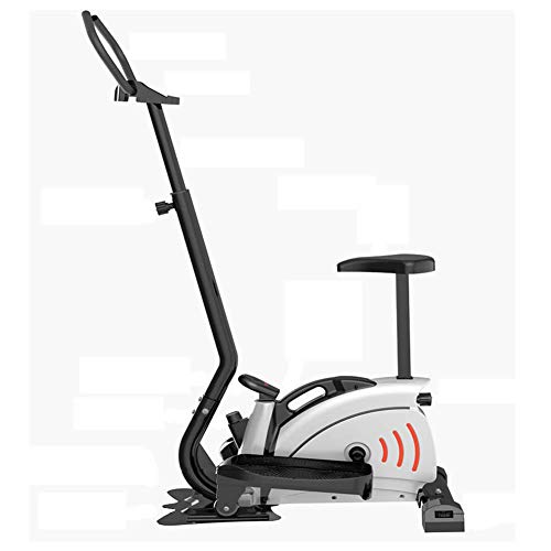 LJYY Bicicleta elíptica 2 en 1 para Uso doméstico con Pantalla de Asiento y Consola, máquina de Entrenamiento de Cardio para Adelgazar, máquina de Entrenamiento de Cardio magnética, máquinas de r