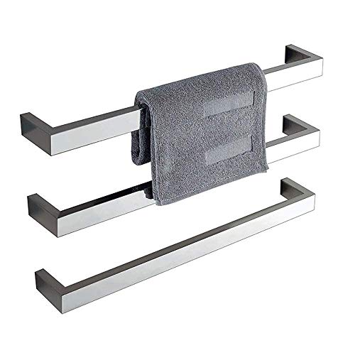 LJYY Calentador de Toallas montado en la Pared, toallero eléctrico de Acero Inoxidable 304 para baño, Colgante de un Solo Poste, toallero para baño, Ahorro de Espacio, threeshots LJYY Calentador de Toallas montado en la Pared, toallero eléctrico de Acero Inoxidable 304 para baño, Colgante de un Solo Poste, toallero para baño, Ahorro de Espacio, threeshots