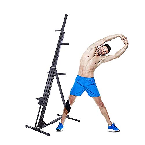 LJYY Máquina de Escalada Plegable Vertical Entrenamiento de Cuerpo Completo Ejercicio Cardiovascular-Puños antiadherentes-Soporte de aleación de Acero-Máquina de Bicicleta de Ejercicio para el ho