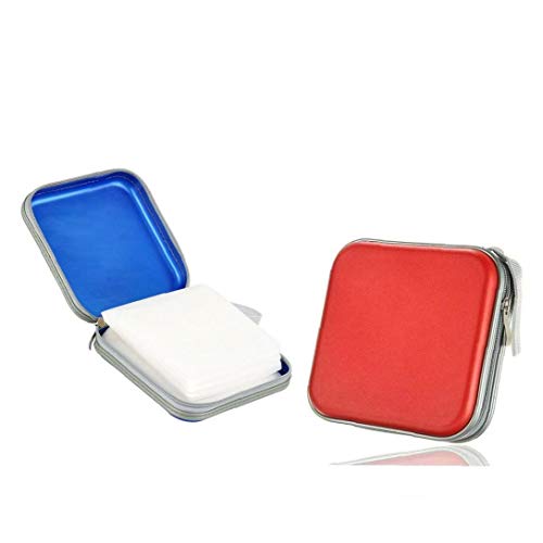 LjzlSxMF Caja de Almacenamiento de Medios de CD Soporte de la Manga Caja de CD Profesional/DVD Bolsa de Almacenamiento Monedero Cremallera Capacidad Clip 2 PCS Azul Rojo LjzlSxMF Caja de Almacenamiento de Medios de CD Soporte de la Manga Caja de CD Profesional/DVD Bolsa de Almacenamiento Monedero Cremallera Capacidad Clip 2 PCS Azul Rojo