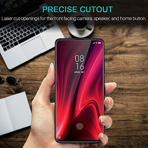 LK Compatible con Xiaomi Mi 9T / Mi 9T Pro Protector de Pantalla,3 Pack,9H Dureza Cristal Templado, Equipado con Marco de Posicionamiento,Vidrio Templado Screen Protector