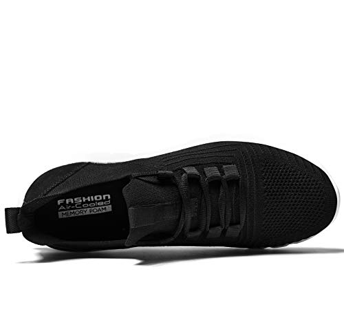 LK LEKUNI Zapatillas Running Hombre Mujer Zapatos Deporte para Correr Trail Fitness Sneakers Ligero Transpirable-Negro01-39