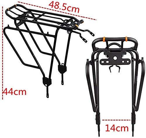 LKNJLL Biking Bike Carrier Estante, 310 LB Capacidad Cojinetes Sólidos Universal Ajustable Equipaje Equipaje Estante, Equipo de Ciclismo Soporte