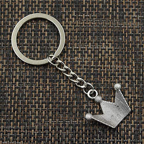 Llavero 25x28mm Princesa Corona DIY De Los Colgantes De Los Hombres De La Joyería Cadena Dominante del Coche Anillo del Sostenedor De Recuerdo For El Regalo Llaveros Llavero 25x28mm Princesa Corona DIY De Los Colgantes De Los Hombres De La Joyería Cadena Dominante del Coche Anillo del Sostenedor De Recuerdo For El Regalo Llaveros