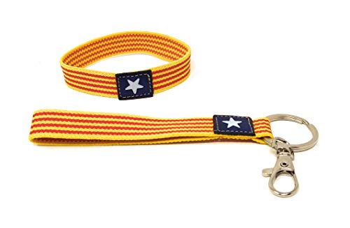 Llavero y Pulsera Elástica Multicolor | Bandera Estelada Llavero y Pulsera Elástica Multicolor | Bandera Estelada