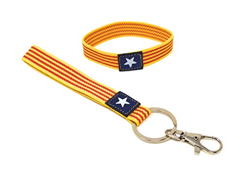 Llavero y Pulsera Elástica Multicolor | Bandera Estelada Llavero y Pulsera Elástica Multicolor | Bandera Estelada