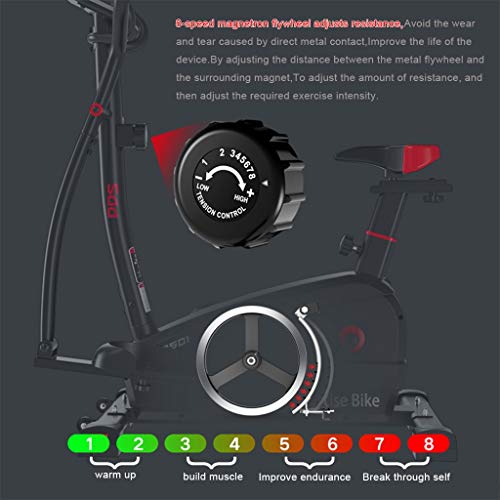 Llq2019 Máquina elíptica de Control magnético Equipo de Gimnasia Interior Mudo en el hogar Caminador de Espacio por Pasos Carga de Carga Ajustable 100 kg Uso en Gimnasio