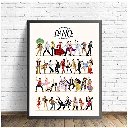 LLXHG Everybody Dance Move Now Música Póster E Impresión Arte Nórdico Baile Regalo para Amigo Imagen Arte De La Pared Decoración del Hogar Lienzo Pintura-50X70Cmx3Pcs Sin Marco LLXHG Everybody Dance Move Now Música Póster E Impresión Arte Nórdico Baile Regalo para Amigo Imagen Arte De La Pared Decoración del Hogar Lienzo Pintura-50X70Cmx3Pcs Sin Marco