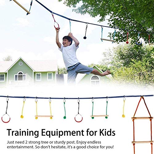 LLXY Kit de Carrera de obstáculos Kit de Carrera de obstáculos Ninja Warrior Equipo de Entrenamiento de obstáculos para niños para Patio Trasero/Exterior (7/9 Juegos)-7sets LLXY Kit de Carrera de obstáculos Kit de Carrera de obstáculos Ninja Warrior Equipo de Entrenamiento de obstáculos para niños para Patio Trasero/Exterior (7/9 Juegos)-7sets