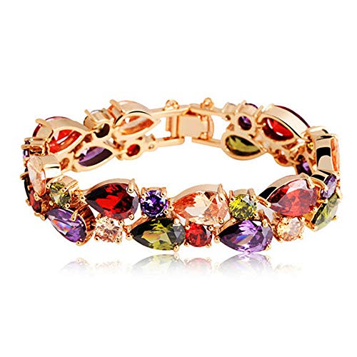 LLYY Juego de Joyas, Collar/Colgantes Pendientes Anillos Pulseras, para la Moda Las Mujeres Elegante Boda Banquetes Jewellery Set(4pack Set Colorful),6,8.5cm LLYY Juego de Joyas, Collar/Colgantes Pendientes Anillos Pulseras, para la Moda Las Mujeres Elegante Boda Banquetes Jewellery Set(4pack Set Colorful),6,8.5cm