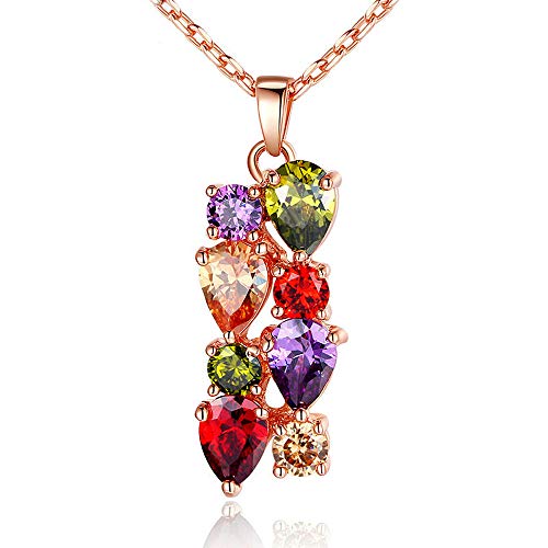 LLYY Juego de Joyas, Collar/Colgantes Pendientes Anillos Pulseras, para la Moda Las Mujeres Elegante Boda Banquetes Jewellery Set(4pack Set Colorful),6,8.5cm LLYY Juego de Joyas, Collar/Colgantes Pendientes Anillos Pulseras, para la Moda Las Mujeres Elegante Boda Banquetes Jewellery Set(4pack Set Colorful),6,8.5cm