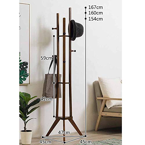 LM-Coat rack Perchero pie Perchero, bambú Perchero De pie 6 Ganchos para Entrada de Armario Pasillo Sala habitación,Woodcolor LM-Coat rack Perchero pie Perchero, bambú Perchero De pie 6 Ganchos para Entrada de Armario Pasillo Sala habitación,Woodcolor