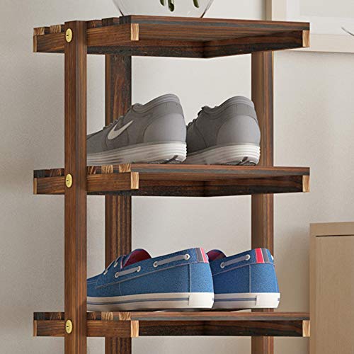 LM-Shoe Racks Zapateros Armario Zapatero, Multicapa Zapatero de Madera de Doble hilera, Bandeja de Almacenamiento Tipo economico Alta Capacidad Multifuncional Vestíbulo/Porche,Marrón,46 * 25 * 133cm LM-Shoe Racks Zapateros Armario Zapatero, Multicapa Zapatero de Madera de Doble hilera, Bandeja de Almacenamiento Tipo economico Alta Capacidad Multifuncional Vestíbulo/Porche,Marrón,46 * 25 * 133cm