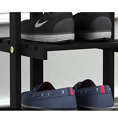 LM-Shoe Racks Zapateros Armario Zapatero, Multicapa Zapatero de Madera de Doble hilera, Bandeja de Almacenamiento Tipo economico Alta Capacidad Multifuncional Vestíbulo/Porche,Marrón,46 * 25 * 133cm LM-Shoe Racks Zapateros Armario Zapatero, Multicapa Zapatero de Madera de Doble hilera, Bandeja de Almacenamiento Tipo economico Alta Capacidad Multifuncional Vestíbulo/Porche,Marrón,46 * 25 * 133cm