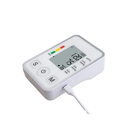 LMEIL Monitor de presión Arterial de la Parte Superior del Brazo, medidor Digital automático de presión Arterial, con Altavoz para 2 usuarios, Memoria de 120 lecturas, Pantalla retroiluminada LMEIL Monitor de presión Arterial de la Parte Superior del Brazo, medidor Digital automático de presión Arterial, con Altavoz para 2 usuarios, Memoria de 120 lecturas, Pantalla retroiluminada