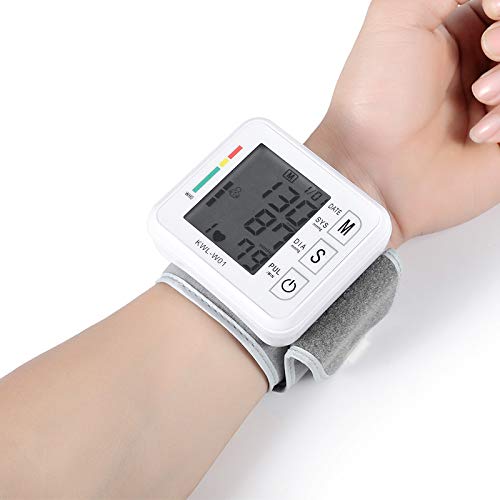 LMEIL Monitor de presión Arterial de muñeca, máquina de Monitor de BP Recargable USB con Brazo Superior para 2 usuarios con Pantalla LED, Brazalete Suave de Amplio Rango para el hogar o para Viajar LMEIL Monitor de presión Arterial de muñeca, máquina de Monitor de BP Recargable USB con Brazo Superior para 2 usuarios con Pantalla LED, Brazalete Suave de Amplio Rango para el hogar o para Viajar