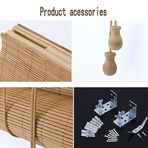 LMM Sombreado De Ventana Persiana De Bambú Estores Enrollable, Junco Hecho A Mano Moda Sombrilla Perspectiva para Decoración Hogareña Sala Personalizable LMM Sombreado De Ventana Persiana De Bambú Estores Enrollable, Junco Hecho A Mano Moda Sombrilla Perspectiva para Decoración Hogareña Sala Personalizable