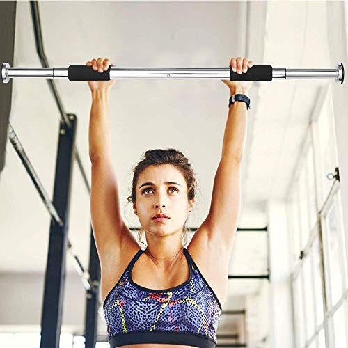 LMTXXS Barra de dominadas para interiores, barra de dominadas, ajustable, para sentarse, para entrenamiento de fitness, gimnasio, barra de dominadas, entrenamiento de puerta, para hombre, 62-100 cm LMTXXS Barra de dominadas para interiores, barra de dominadas, ajustable, para sentarse, para entrenamiento de fitness, gimnasio, barra de dominadas, entrenamiento de puerta, para hombre, 62-100 cm