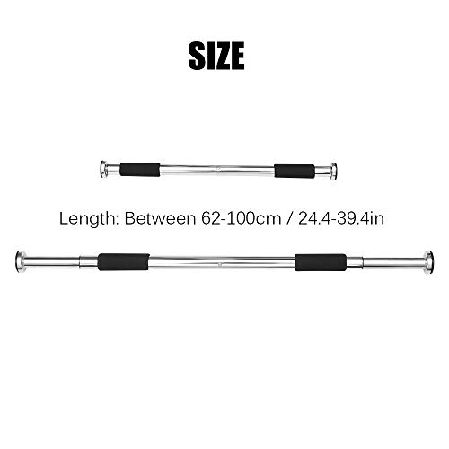 LMTXXS Barra de dominadas para interiores, barra de dominadas, ajustable, para sentarse, para entrenamiento de fitness, gimnasio, barra de dominadas, entrenamiento de puerta, para hombre, 62-100 cm LMTXXS Barra de dominadas para interiores, barra de dominadas, ajustable, para sentarse, para entrenamiento de fitness, gimnasio, barra de dominadas, entrenamiento de puerta, para hombre, 62-100 cm