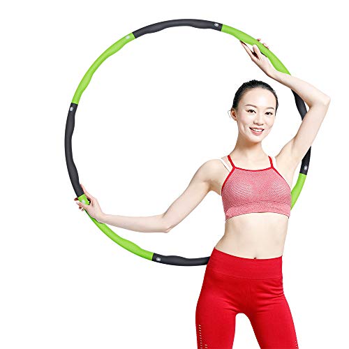 LMTXXS Hula - Aro deportivo con forma de onda para pérdida de peso y masaje, 6 ~ 8 desmontable para ejercicio en interiores y adultos principiantes