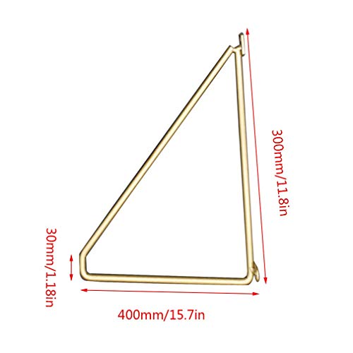 LMZJLU Robusto Escuadras de Metal Soportes de Estante,Moderno Arte de Hierro Shelf Bracket Wall Mounted Shelf Rack,para Home Décor con Tornillo,2 Piezas (400mm/15.7in,Golden) LMZJLU Robusto Escuadras de Metal Soportes de Estante,Moderno Arte de Hierro Shelf Bracket Wall Mounted Shelf Rack,para Home Décor con Tornillo,2 Piezas (400mm/15.7in,Golden)