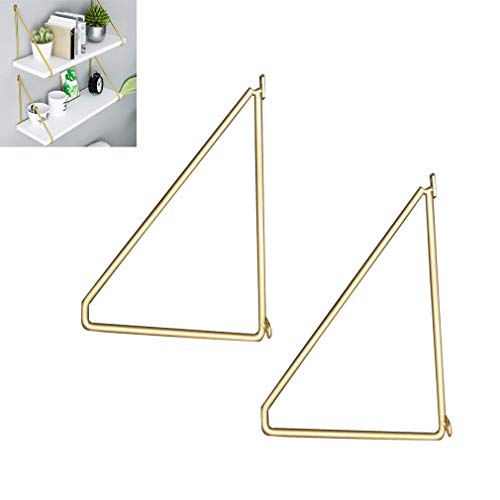 LMZJLU Robusto Escuadras de Metal Soportes de Estante,Moderno Arte de Hierro Shelf Bracket Wall Mounted Shelf Rack,para Home Décor con Tornillo,2 Piezas (400mm/15.7in,Golden) LMZJLU Robusto Escuadras de Metal Soportes de Estante,Moderno Arte de Hierro Shelf Bracket Wall Mounted Shelf Rack,para Home Décor con Tornillo,2 Piezas (400mm/15.7in,Golden)