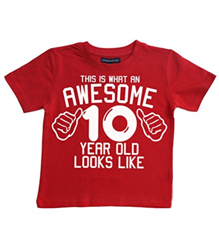 Lo que hay que tener una fantástica esta 10 años LOOKS LIKE OLD rojo palo de golf para niños 10th con texto en inglés y T-camiseta de manga corta en tallas de la 12-13 años con un fotográfica en blanco. Edward Sinclair T-camiseta de manga corta