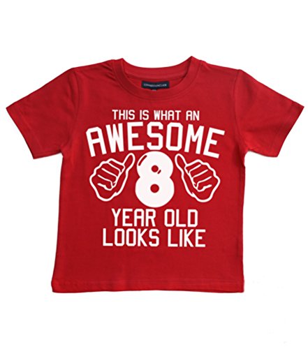 Lo que hay que tener una fantástica esta 8 años LOOKS LIKE OLD rojo palo de golf para niños 8th con texto en inglés y T-camiseta de manga corta en tallas de la 7-8 años con un fotográfica en blanco. Edward Sinclair T-camiseta de manga corta