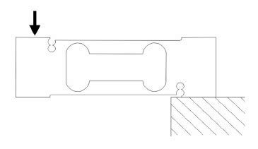 Loadcell - Célula de pesaje de doble barra de pesaje - Plataforma de pesaje - Single Point Loadcell - WBF, 2 kg