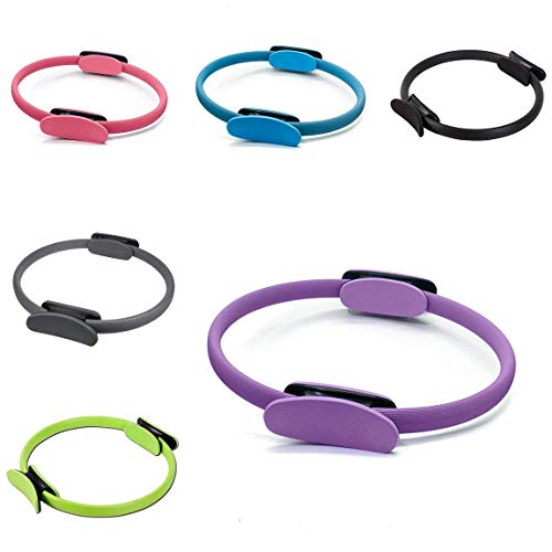 LOAER Profesionales aro Pilates, Doble Agarre Magic Circle Pilates Ring,Yoga y Fitness Músculo Hogar Gimnasio Anillo Yoga Fitness Músculo Hogar Gimnasio