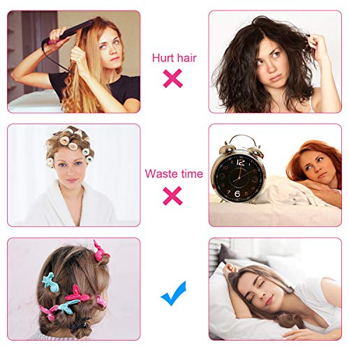 Locisne 40pcs=5Color*8pcs Espuma de rulos de esponja espuma flexible,Sin calor Rizadores cabello Almohada mágica Rodillos suaves Cuidado del cabello Herramientas bricolaje para peinar cómodas dormir Locisne 40pcs=5Color*8pcs Espuma de rulos de esponja espuma flexible,Sin calor Rizadores cabello Almohada mágica Rodillos suaves Cuidado del cabello Herramientas bricolaje para peinar cómodas dormir