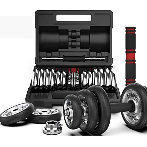LOFAMI Mancuernas Pesas Barra de elevación 20Kg ajustable mancuerna juego de pesos de elevación Barra LOFAMI Mancuernas Pesas Barra de elevación 20Kg ajustable mancuerna juego de pesos de elevación Barra