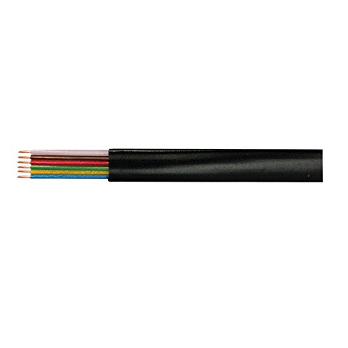 Logilink Modular Flat Cable 6 Hilos, Color Negro, 100 M