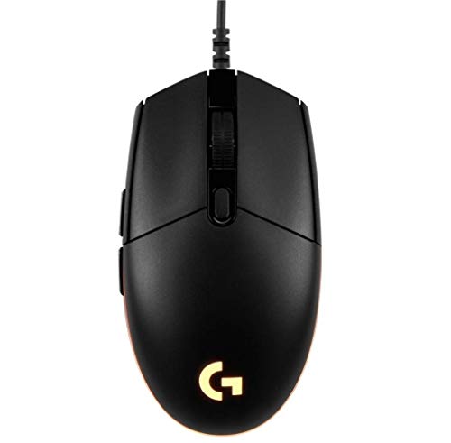 Logitech G203 Prodigy Ratón Gaming con cable, 8000 DPI, RGB LED Personalizable con 16,8 M Colores, Peso Reducido, 6 Botones Programables, Memoria Integrada, PC/Mac,G203 1ª Gen.,Negro