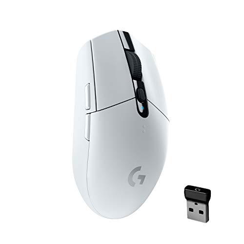 Logitech G305 Lightspeed Ratón Gaming Inalámbrico, Captor HERO 12,000 DPI, Ultra-ligero, Batería de 250h, Memoría Integrada, Compatible con PC/Mac , Versión Alemana , Blanco Logitech G305 Lightspeed Ratón Gaming Inalámbrico, Captor HERO 12,000 DPI, Ultra-ligero, Batería de 250h, Memoría Integrada, Compatible con PC/Mac , Versión Alemana , Blanco