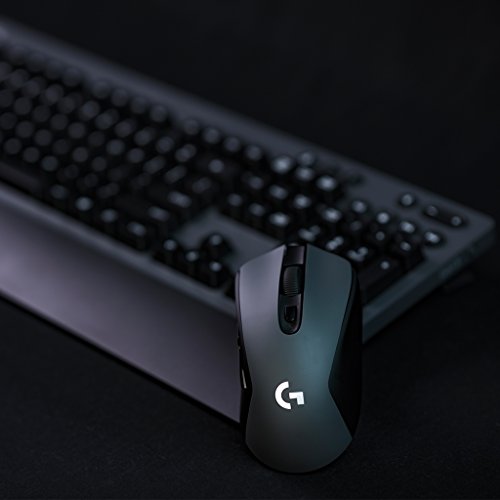 Logitech G603 LIGHTSPEED Ratón Gaming Inalámbrico, Bluetooth o 2.4 GHz con Receptor USB, Sensor HERO, 12000 DPI, 6 Botones Programables, Memoria Integrada, PC/Mac, Negro